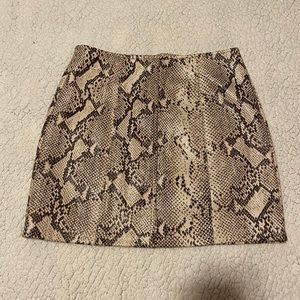 Snakeskin skirt